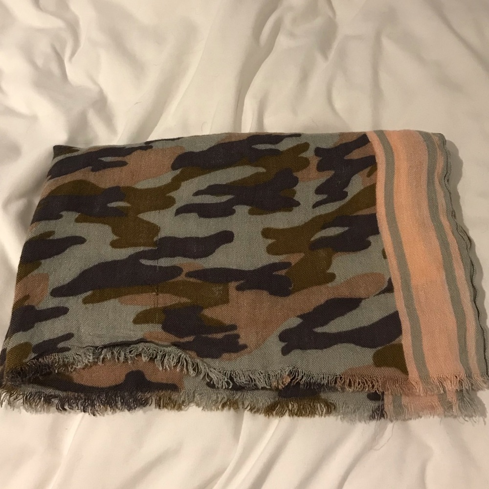 J.Crew Lightweight Camouflage Scarf